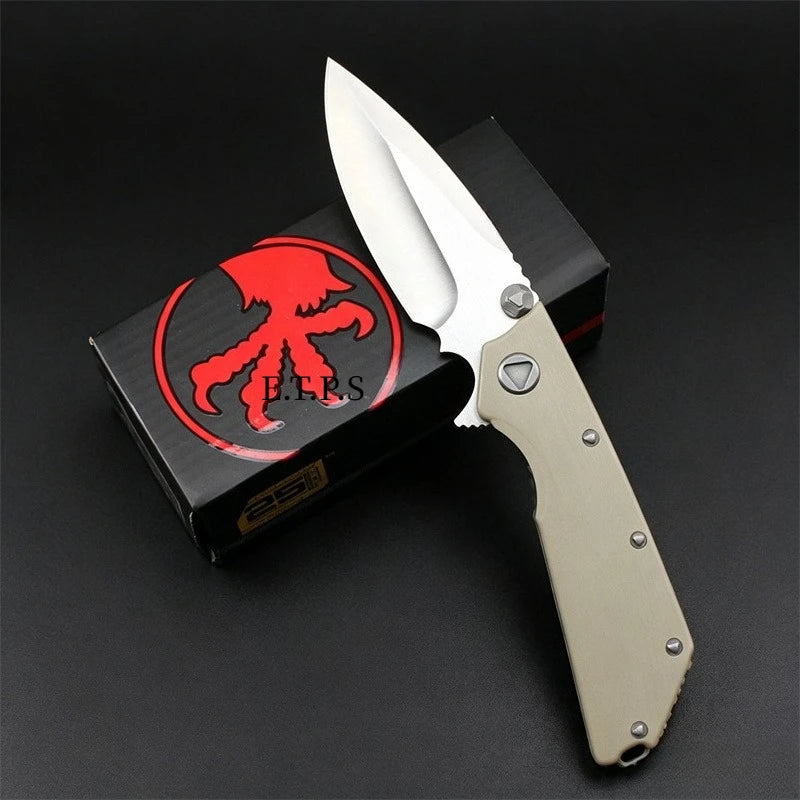 DOC + Delta G10 Handle Bearing Folding EDC Lock Knife Outdoor Camping Fishing Cutting Multi Purpose Tools Hunting Survival Knives