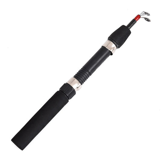 Telescopic Ice Fishing Rod Ultra-Light Portable Fishing Rod 2 Sections Travel Fishing Pole for Ice Fishing