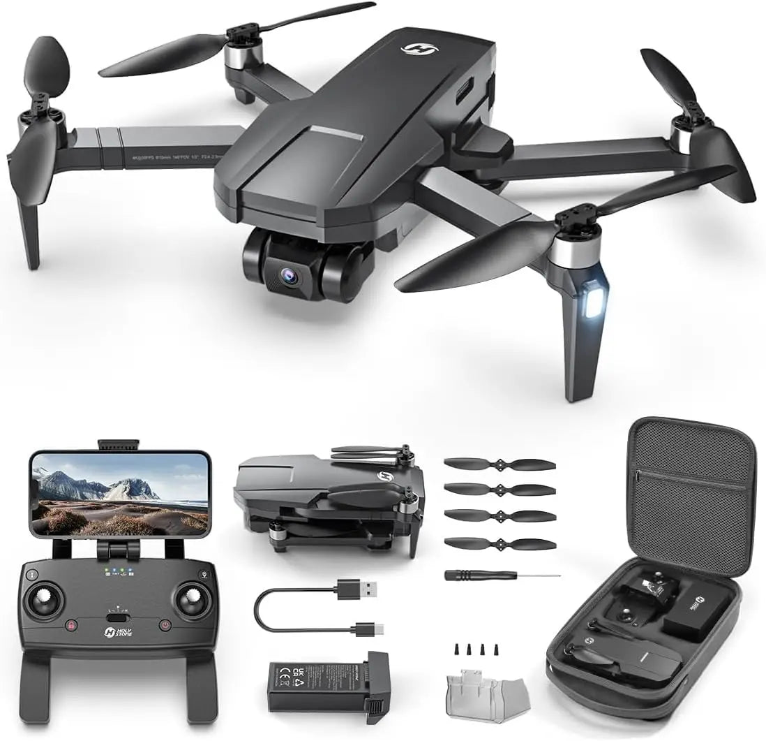 4K GPS Drone with 3-Axis Gimbal, Foldable Quadcopter for Adults, 10000ft Range, Follow Me & Auto Return