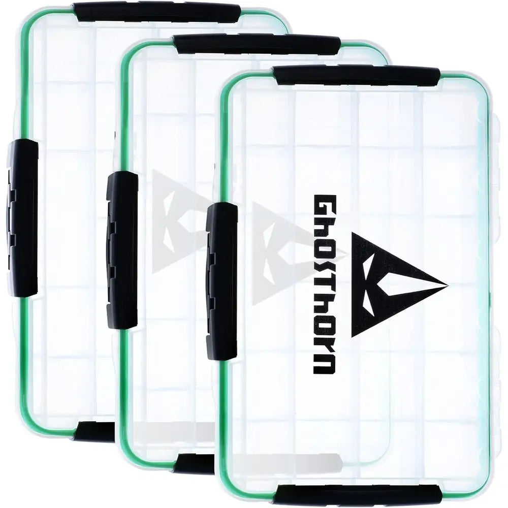 Tackle Box Organizer with 3 Removable Dividers, Waterproof Storage for Lures and Accessories (3700 * 3)