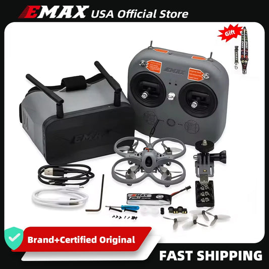 Emax USA Official Tinyhawk Lite BNF RTF FPV Racing Drone 75mm 0806 Motor Nano 3 Camera 25mW/100mW/400mW RC Quadcopter 2.4G ELRS