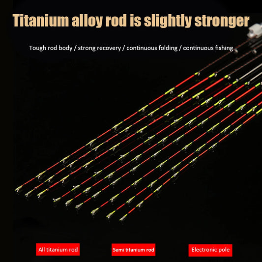 0.5mm Half Full Titanium Alloy Raft Tip Repair Refit Replacement LED Fishing Rod Tip Fishing Tackle Pole Accessories