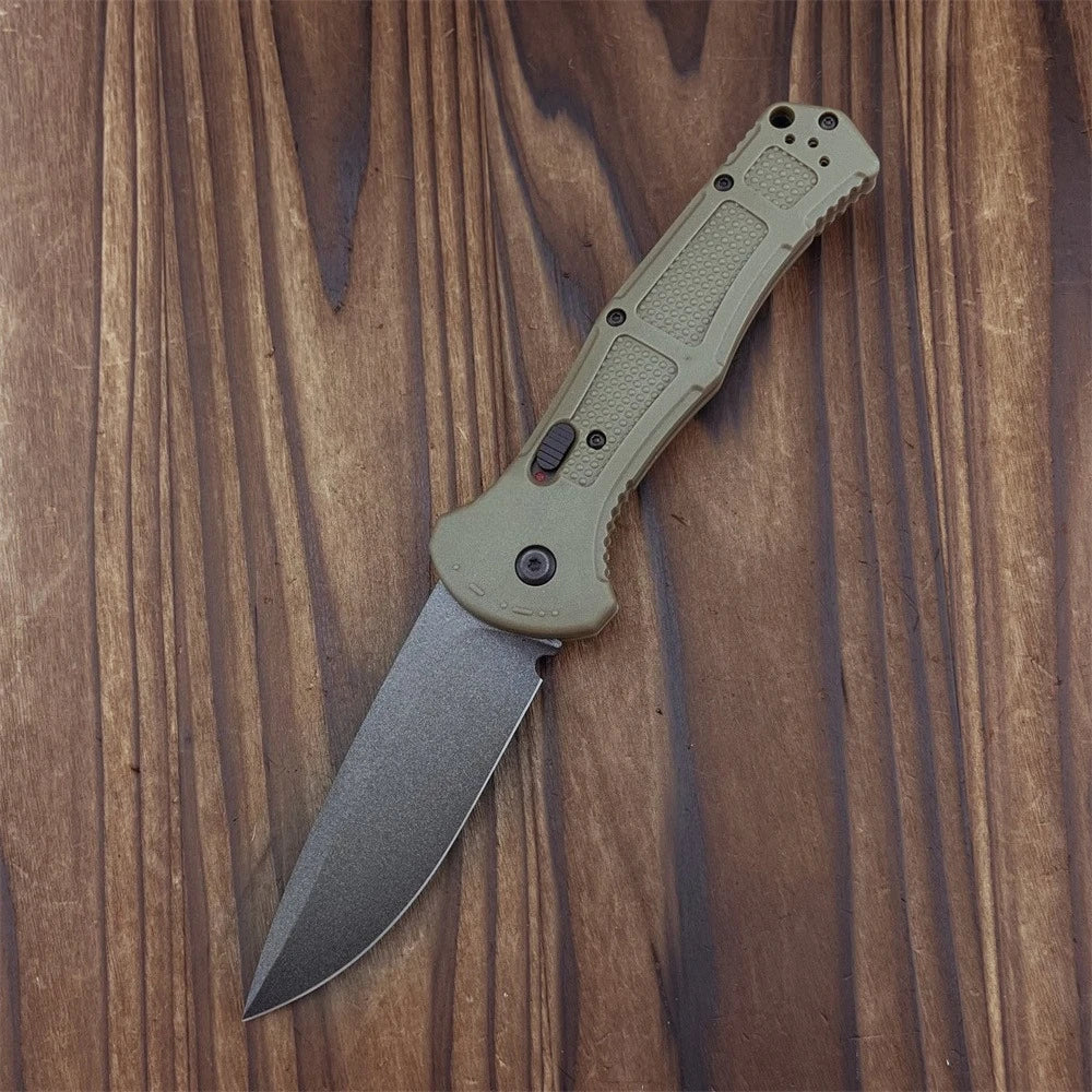 Portable Outdoor Pocket Knife D2 Blade Nylon Fiber Handle Camping Fruit Folding Knife EDC Jungle Hiking Adventure Survival Tool