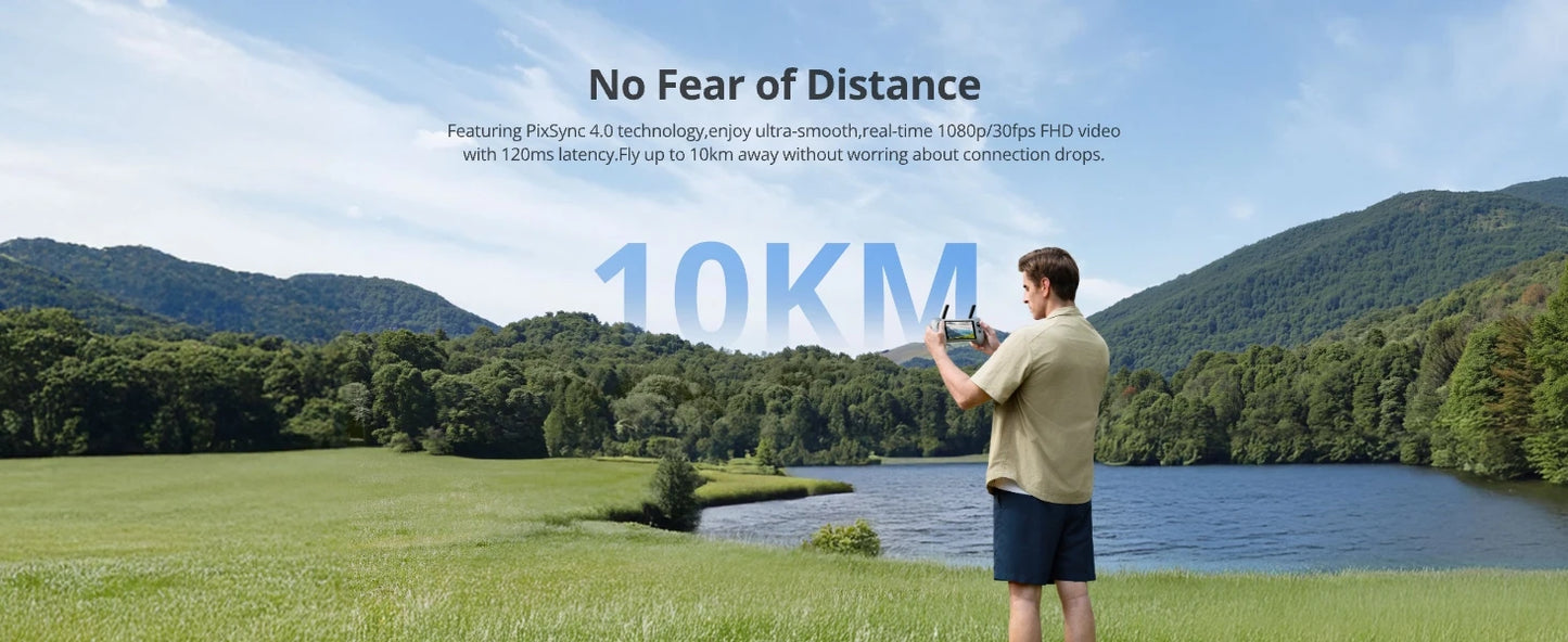 Potensic Original ATOM 2 Drone with PTD 1 Remote Control for Adults 4K Video, 8K Photo, 10KM, Vertical Shooting, AI Night Track