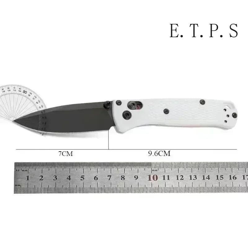 BM 533-3 MINI Bugout Nylon Wave Fibre Handle Axis Lock Folding Outdoor Pocket Knife EDC Camping Hunting Tools