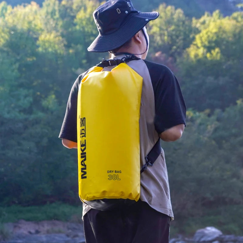 Maike Dry Bags Waterproof Bag for Women Men 5L/10L/15L Swimming Rafting Kayaking River Trekking Waterproof Dry Bag Backpack