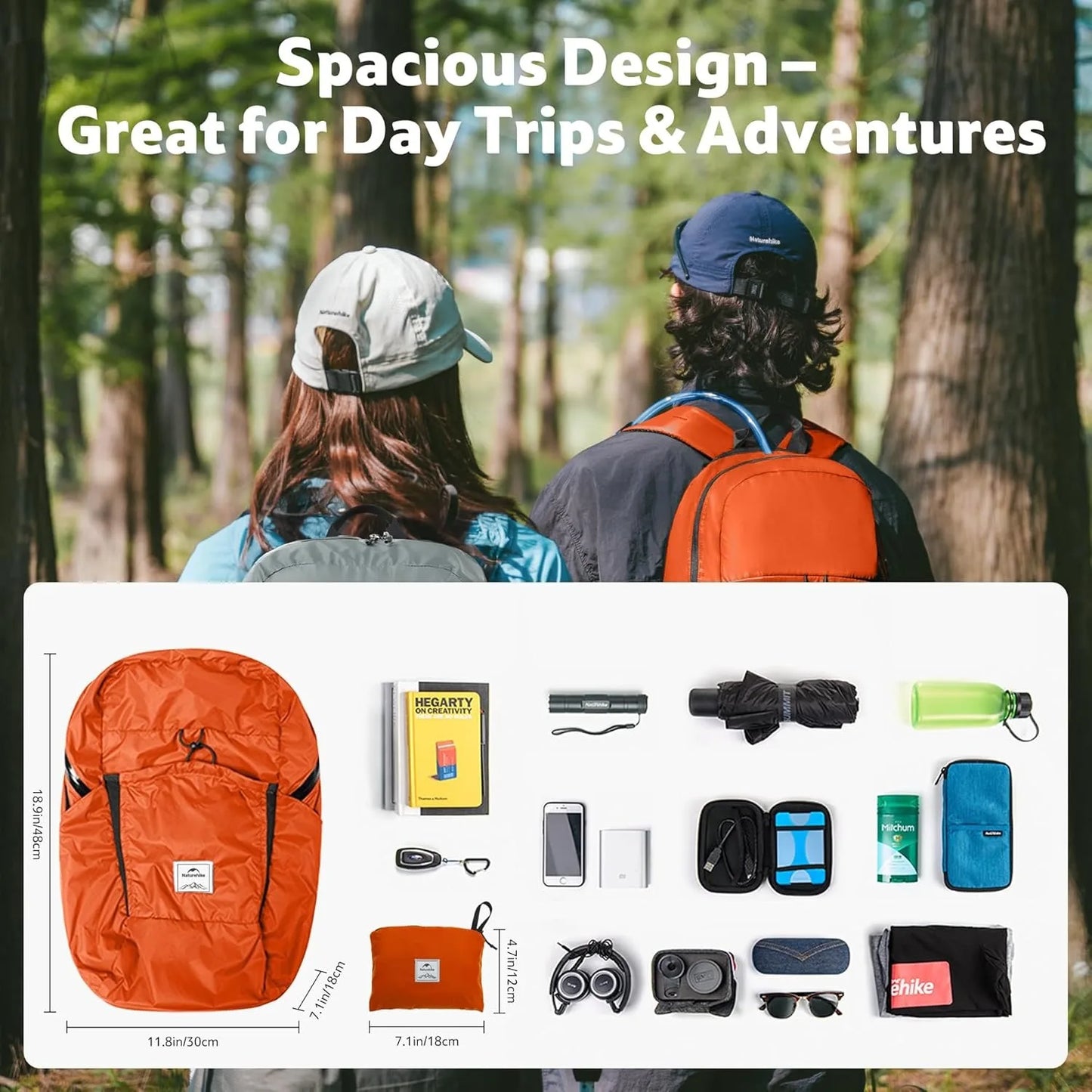 Naturehike 30L Silicone Folding Backpack Lightweight Portable Waterproof Outdoor Camping Hiking Shoulder Bag for Travel Airplane