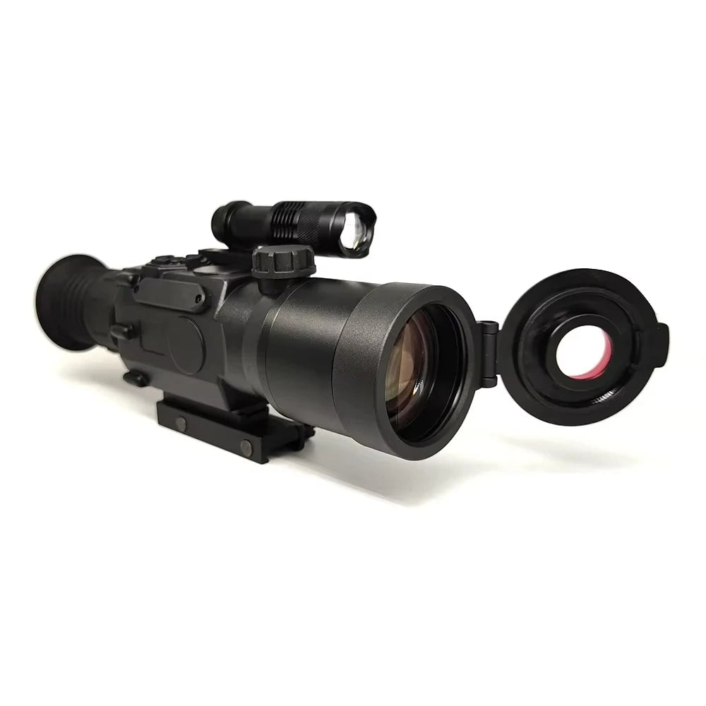 GOYOJO Digital Day/Night Vision Scope Hunting Rifle Optics 50mm Lens 1920X1080P 3.7-11X Digital Zoom WiFi Reticle Video Record