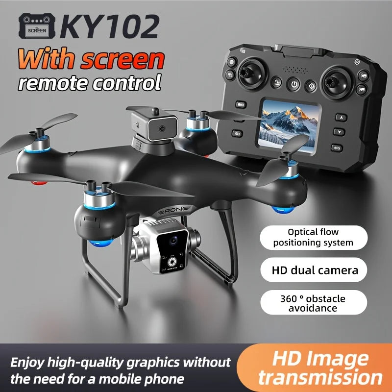Brushless RC Drone Screen Control 5G HD Image Transmission 360° Infrared Obstacle Avoidance Optical Flow Barometer Positioning 150M Remote Range Aerial Drone