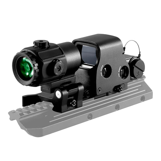 Tactical Airsoft G43 3X Magnifier 558 553 EXPS3 Red Dot Combo Scope Optics QD Mount Fit 20MM Rail Mount