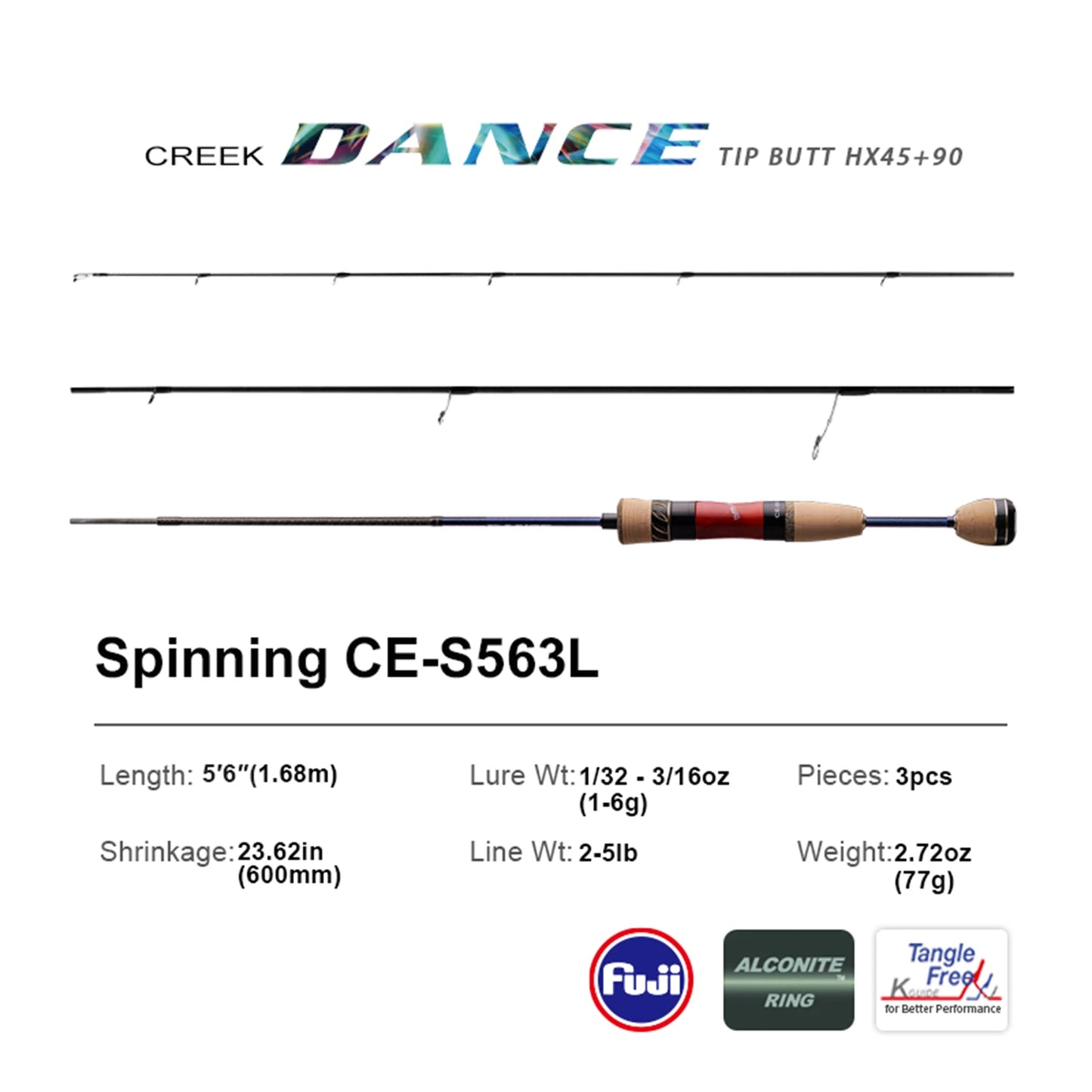 PURELURE CREEK DANCE Trout Rod BFS Fishing Casting UL Spinning Light Travel Rod Stream Ejection Rod Fuji Alconite Ring Perch