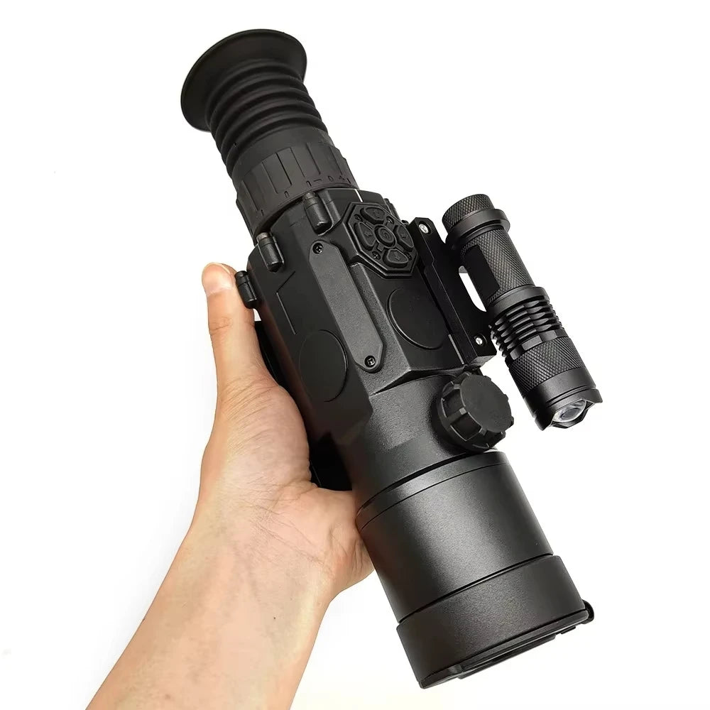 GOYOJO Digital Day/Night Vision Scope Hunting Rifle Optics 50mm Lens 1920X1080P 3.7-11X Digital Zoom WiFi Reticle Video Record