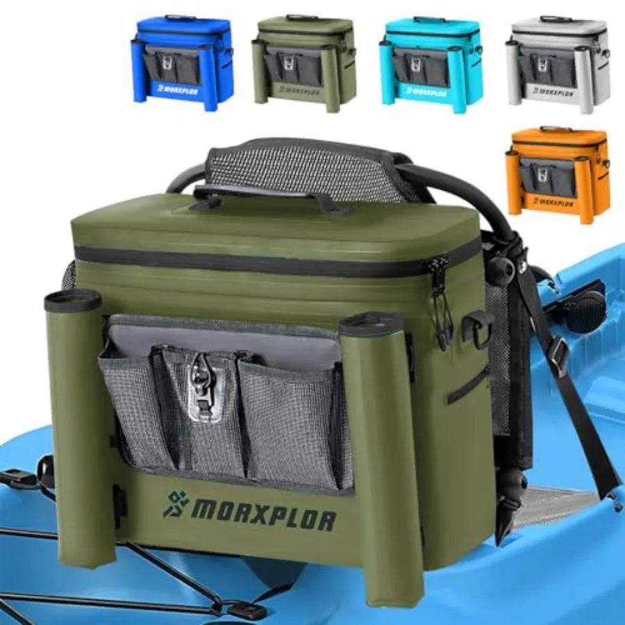 Kayak CoolerWaterproof Kayak Seat Back Cooler for Kayaking Kayak Accessories Cooler Bag Protable Ice Chest Beach Cooler Travel