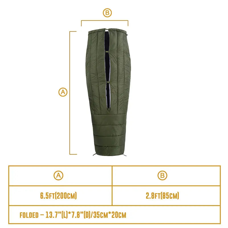OneTigris Featherlite Ultralight Sleeping Quilt Warm Hammock Sleeping Bag 40 Degree for Outback Camping Hiking Backpacking