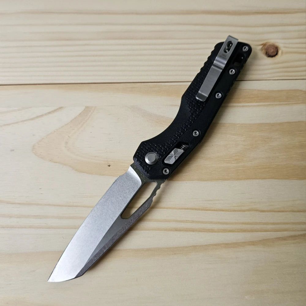 Folding Black Knife Premium 8Cr13Mov Folding Pocket Knife, Ergonomic Nylon Fiber Handle, Versatile EDC Tool for Outdoor Camping