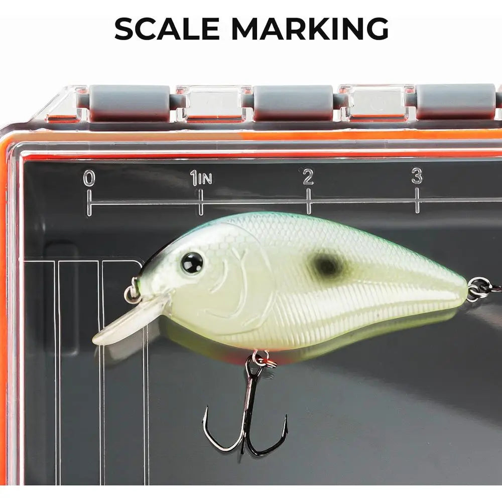 Deep Tackle Storage Box with 3700 Trays, Fishing Gear Organizer, 2 Packs, Waterproof and Durable