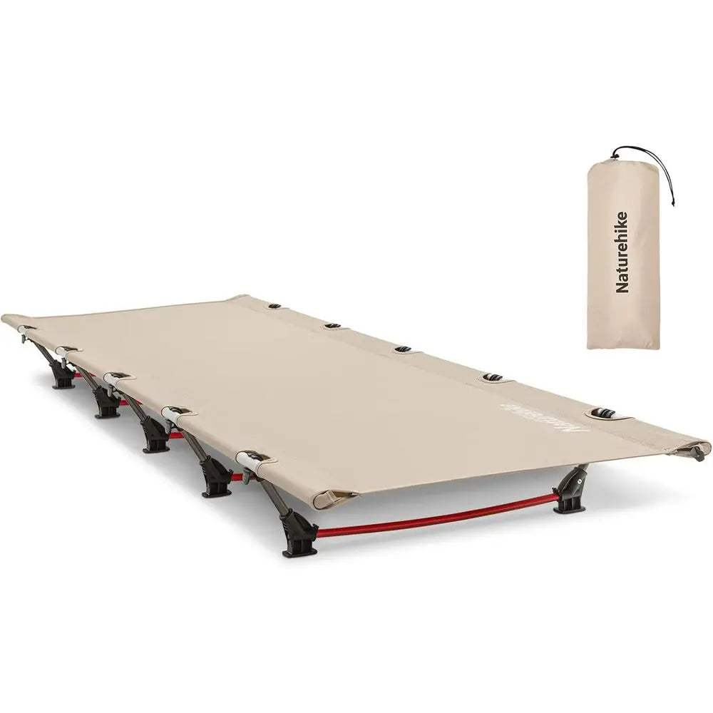 Ultralight Folding Camping Cot,Easy Assembly Portable Bed with Carry Bag,330lbs Load for Camping,Mountaineering and Hiking,Khaki