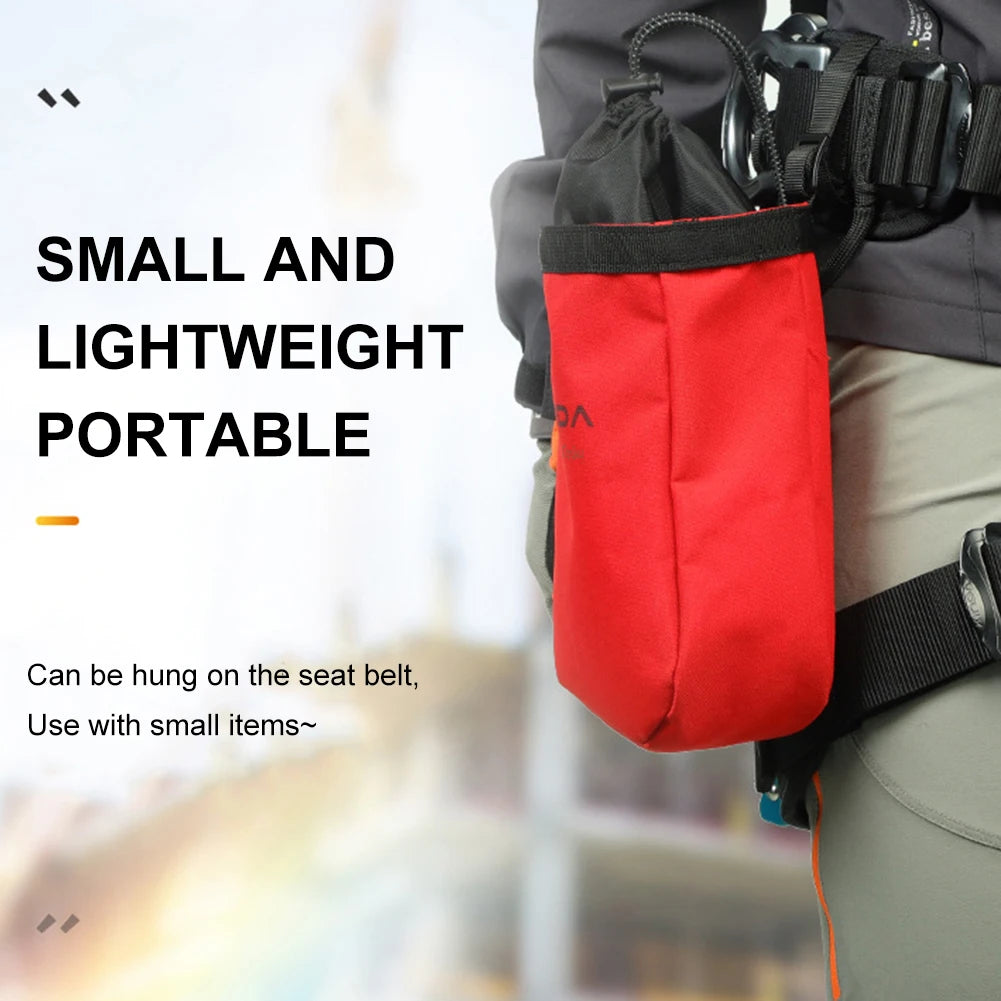 Climbing Exploration Bag Nylon 2L Waterproof Wear-Resistant Elastic Drawstring Closure Outdoor Equipment Tool Bag