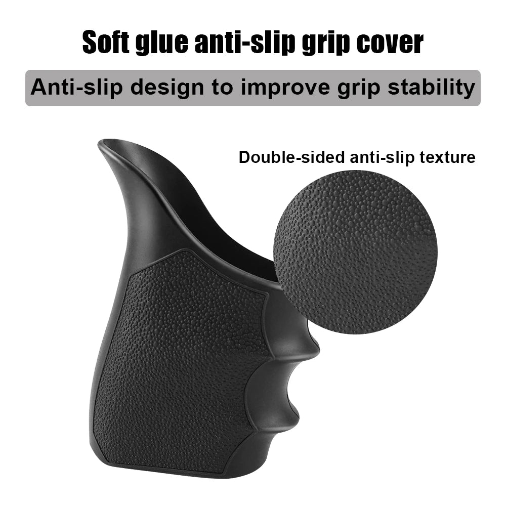 Tactical Handgun Rubber Grip Sleeve Pistol Handle Anti-Slip Protect Sleeve For Glock 17 19 Rubber Sleeve Holster Grip