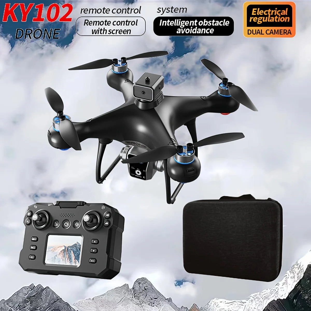 Brushless RC Drone Screen Control 5G HD Image Transmission 360° Infrared Obstacle Avoidance Optical Flow Barometer Positioning 150M Remote Range Aerial Drone