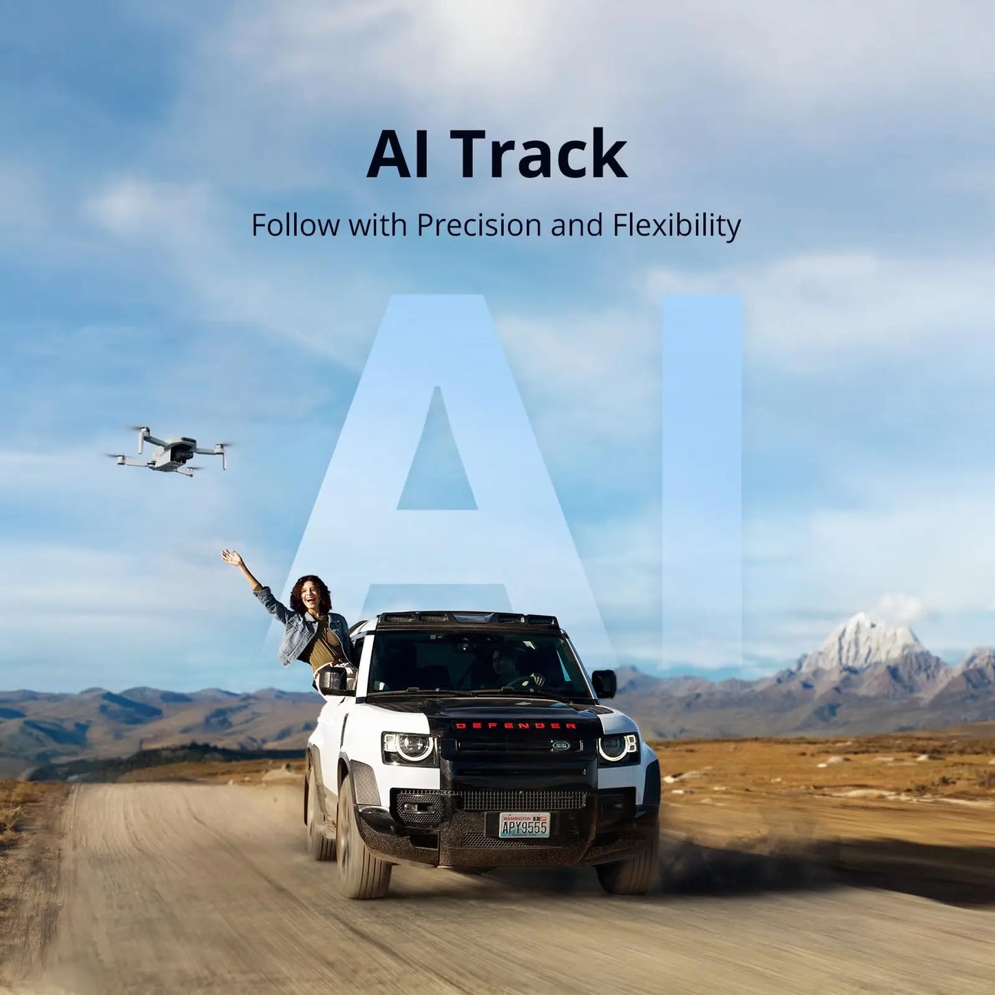 Potensic Original ATOM 2 Drone with PTD 1 Remote Control for Adults 4K Video, 8K Photo, 10KM, Vertical Shooting, AI Night Track